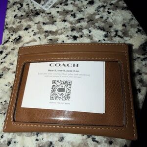 Coach Brown Key & Card Holder